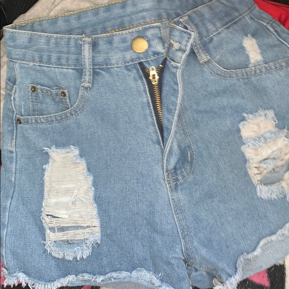 Denim shorts